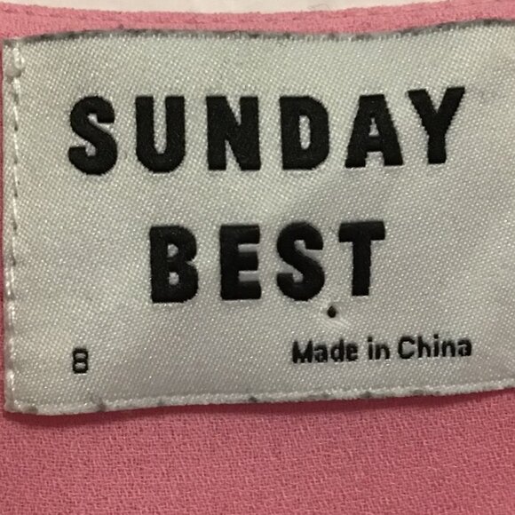 Aritzia Sunday Best Savoy Wrap Dress in Gemini Pink Size 8 - Picture 9 of 11